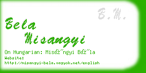 bela misangyi business card